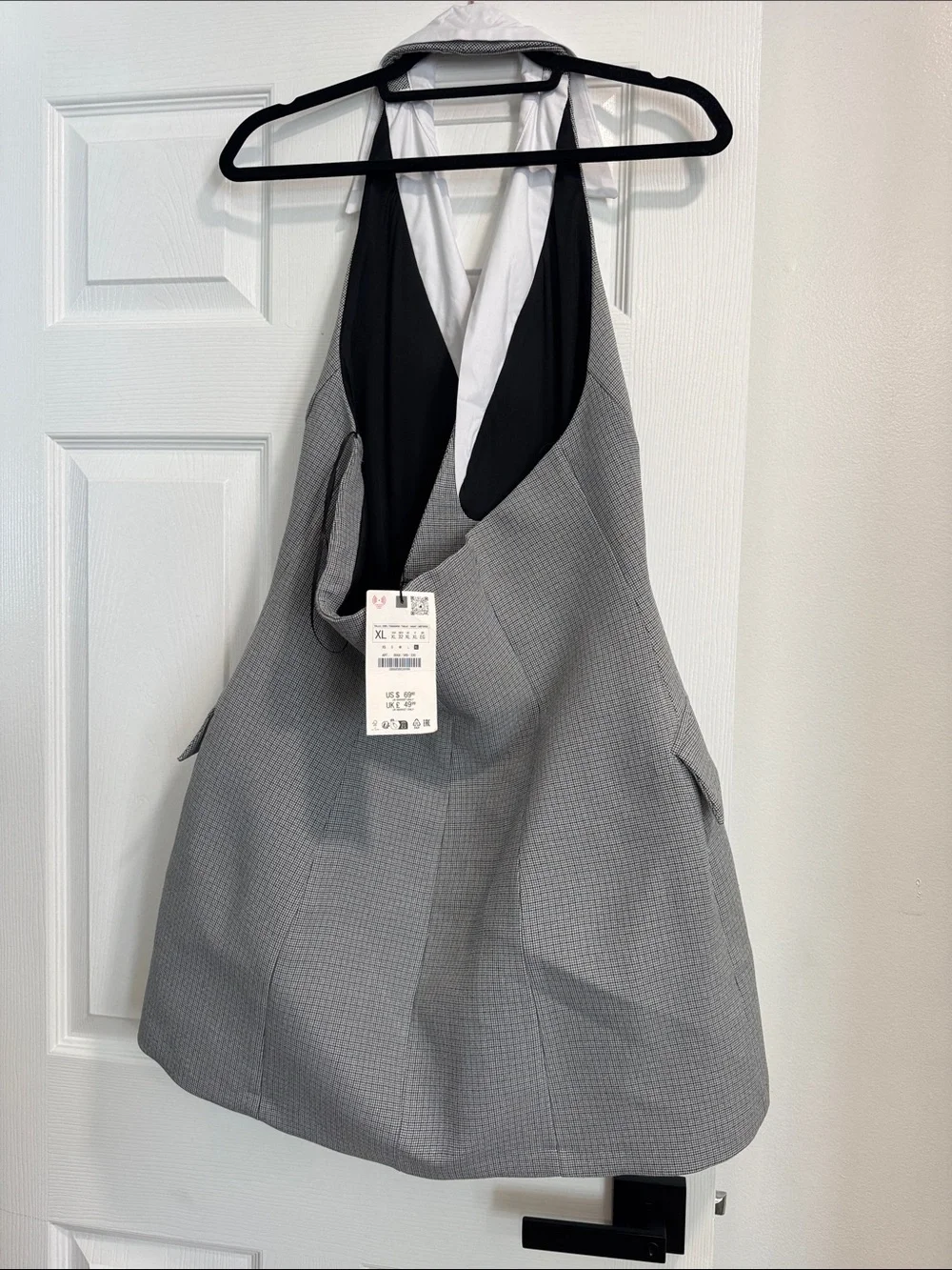 🚨24 Hour Sale 🚨 Zara Double-Breasted Grey Sleeveless Blazer Dress - Picture 4 of 7